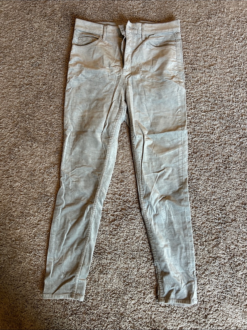 LOFT Skinny Pants in Light Gray